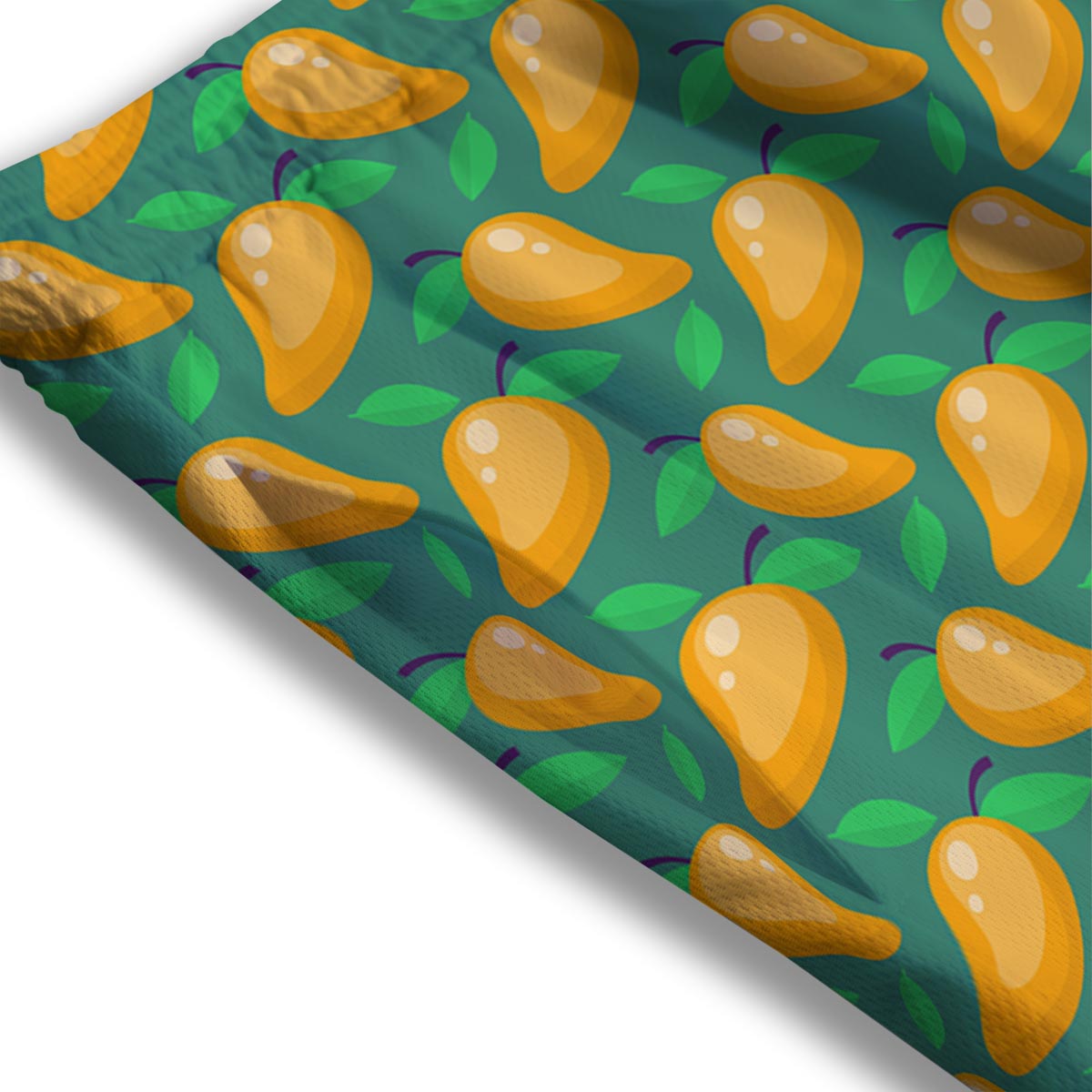 Ripe Mango Fruit Print Pattern Mesh Shorts-grizzshop