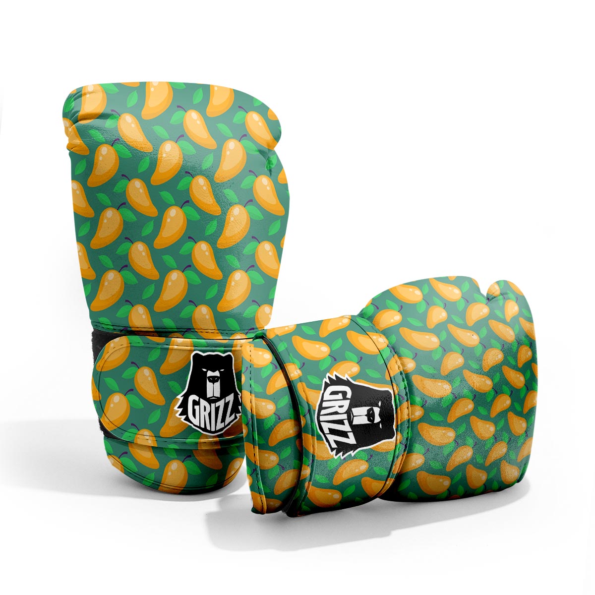 Ripe Mango Fruit Print Pattern Sparring Gloves-grizzshop