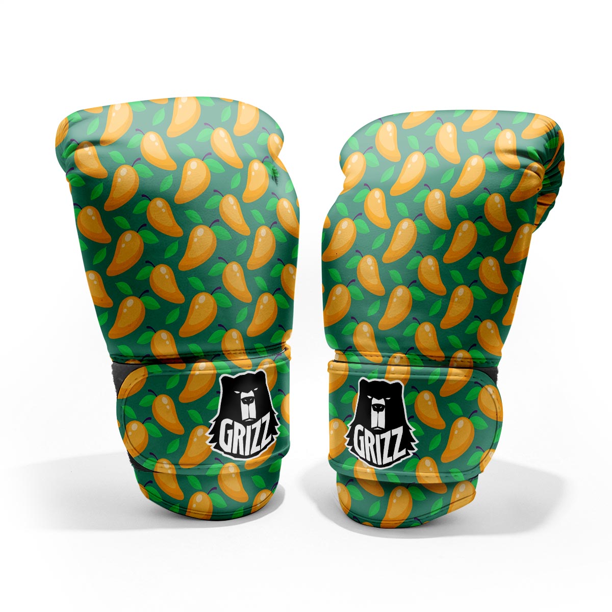 Ripe Mango Fruit Print Pattern Sparring Gloves-grizzshop