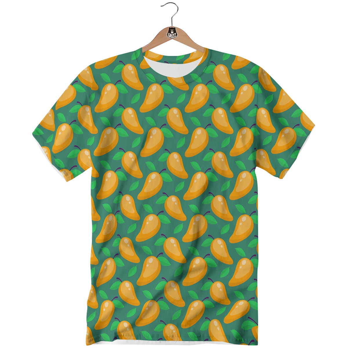 Ripe Mango Fruit Print Pattern T-Shirt-grizzshop