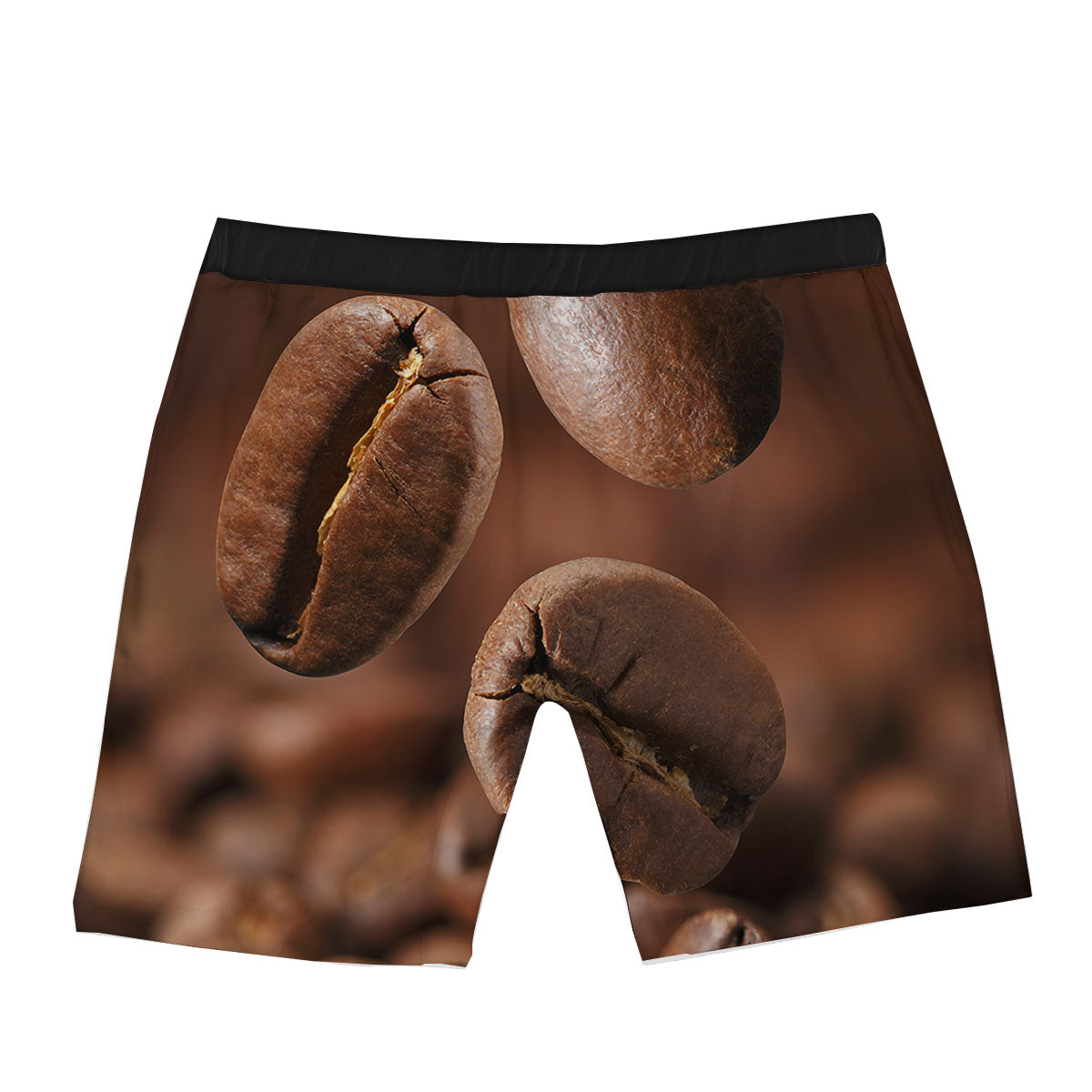 Roasted Coffee Bean Print Boxer Briefs-grizzshop