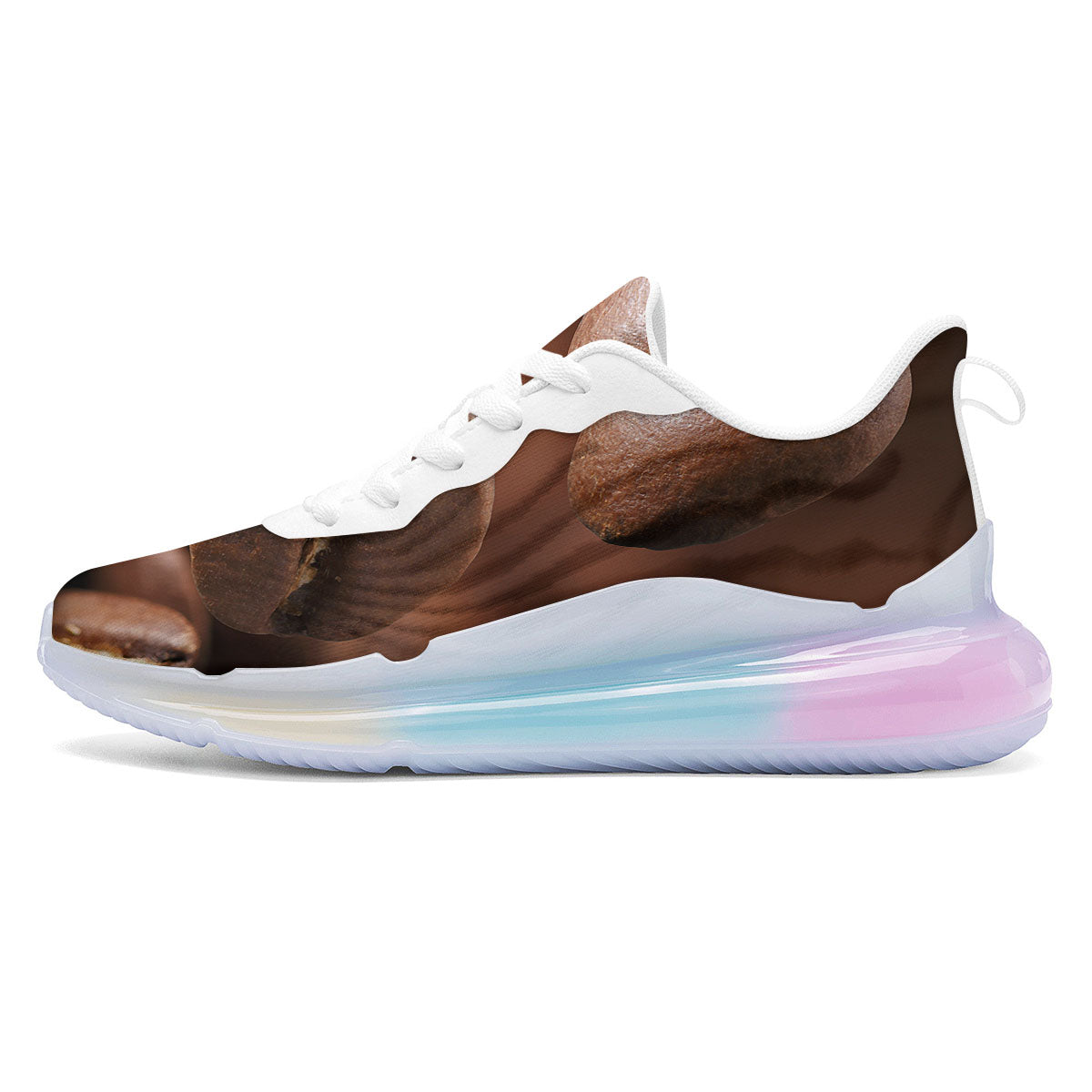Roasted Coffee Bean Print Running Sneakers-grizzshop