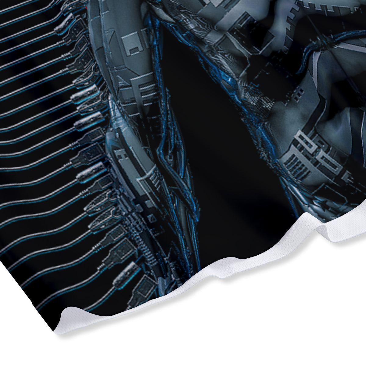 Robot Connection Print Mesh Shorts-grizzshop