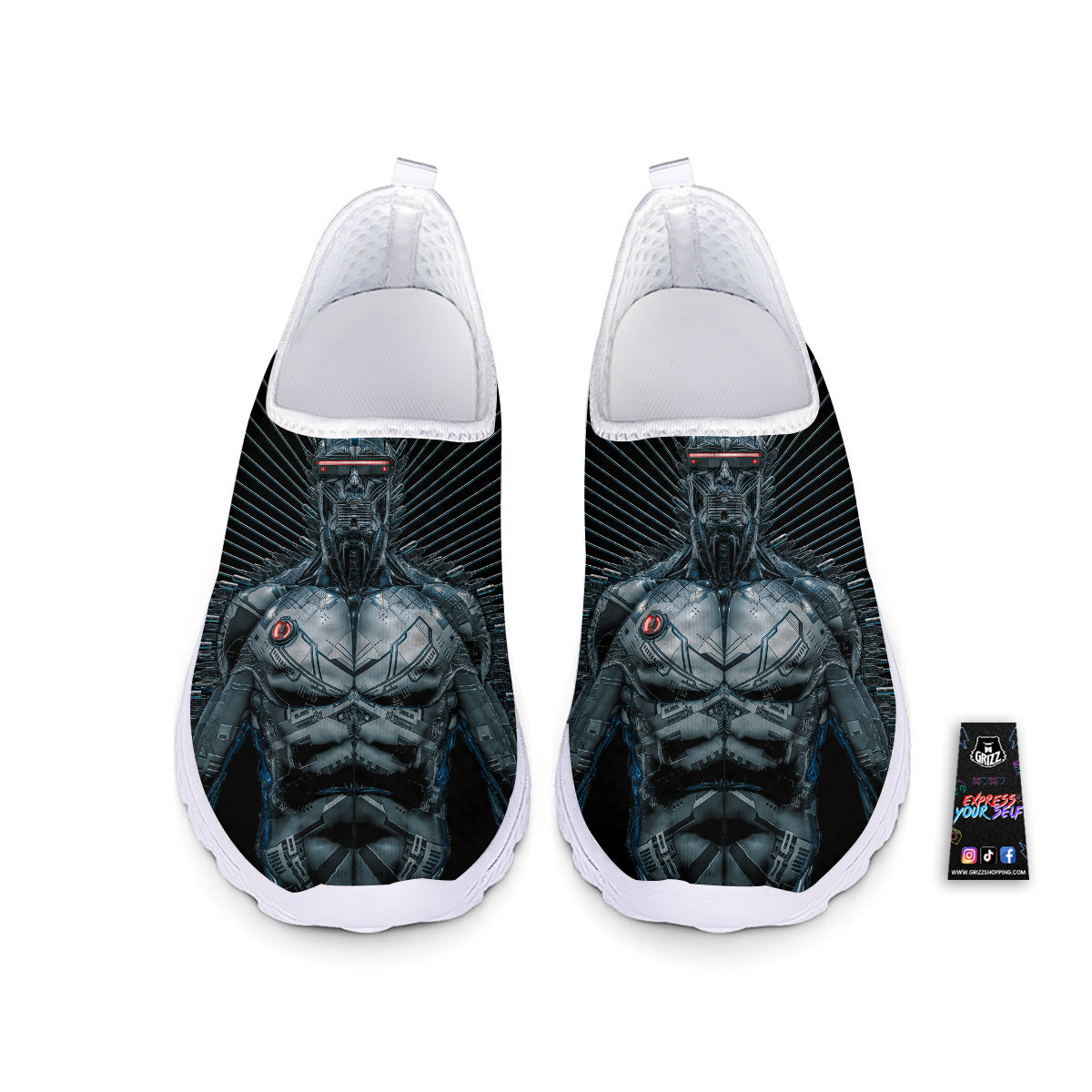 Robot Connection Print Nurse Shoes-grizzshop