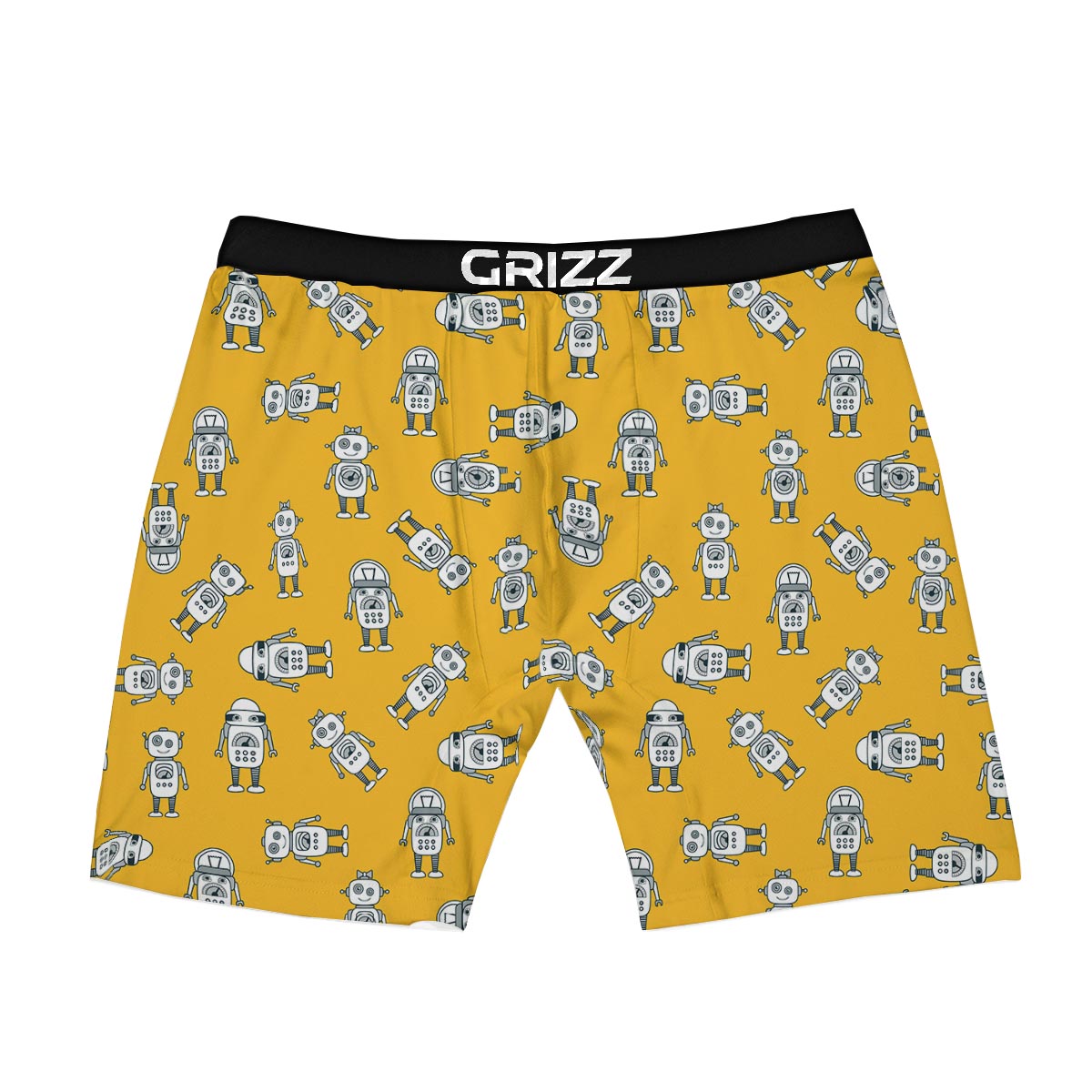 Robot Servant Print Pattern Boxer Briefs-grizzshop