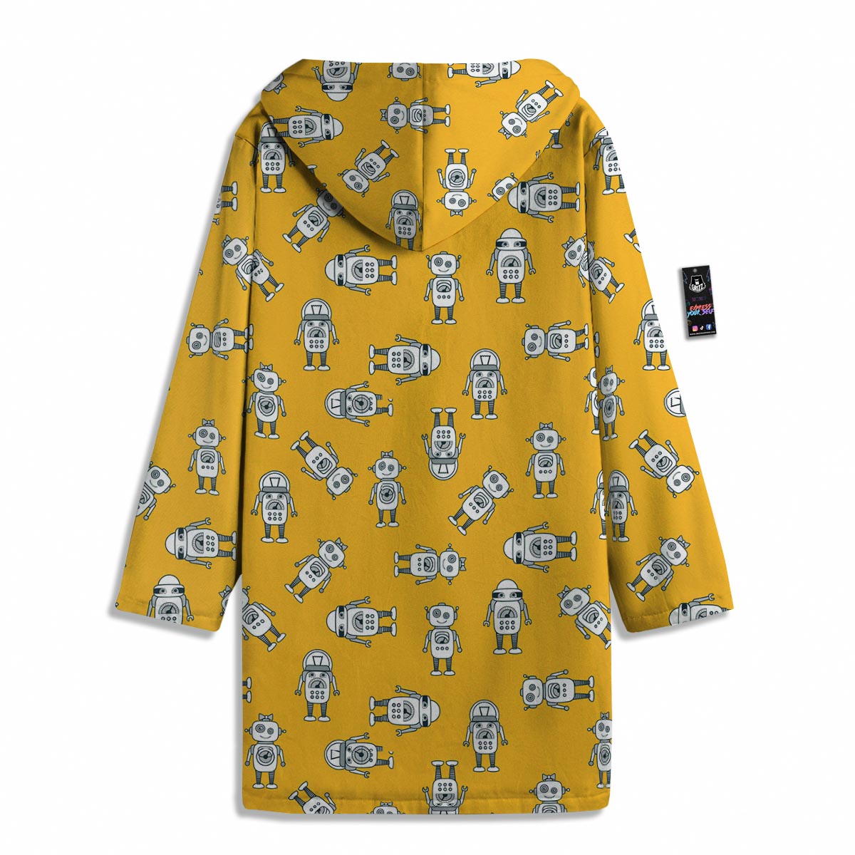 Robot Servant Print Pattern Men's Windbreaker Jacket-grizzshop