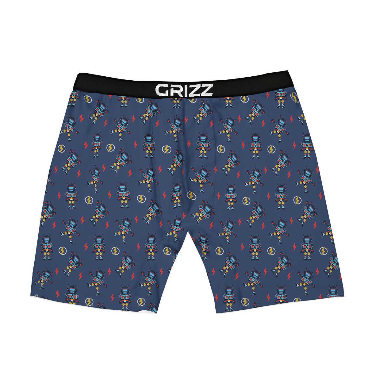 Robot Vintage Print Pattern Boxer Briefs-grizzshop