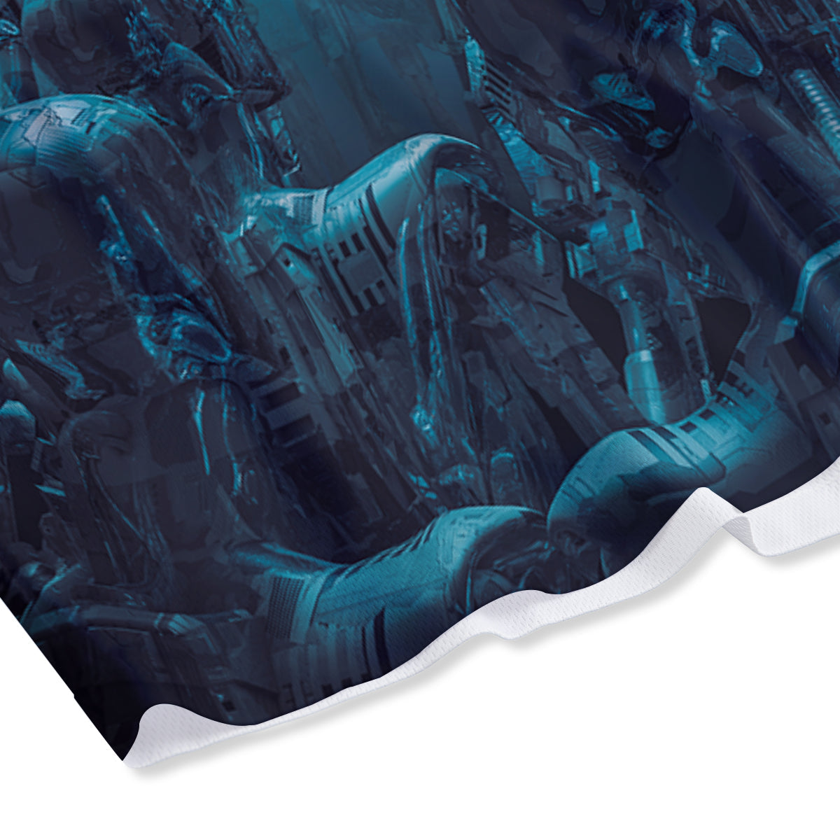 Robot War Print Mesh Shorts-grizzshop
