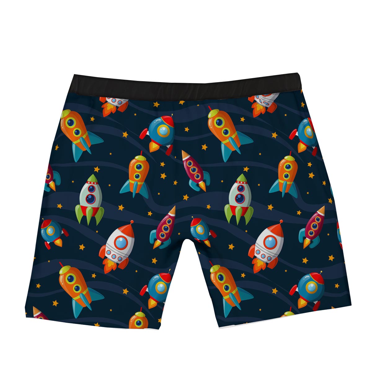 Rockets Space Print Pattern Boxer Briefs-grizzshop