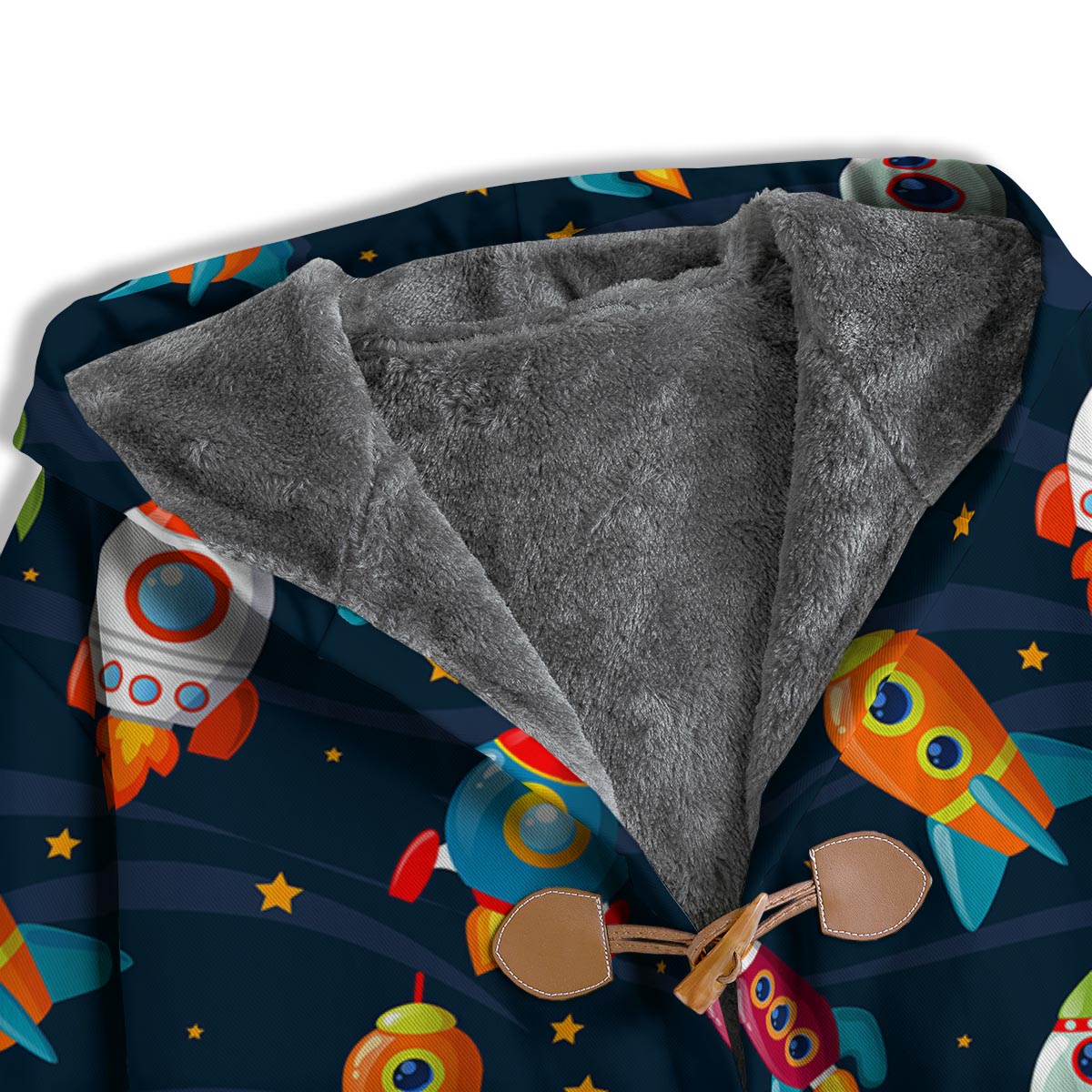 Rockets Space Print Pattern Men's Windbreaker Jacket-grizzshop