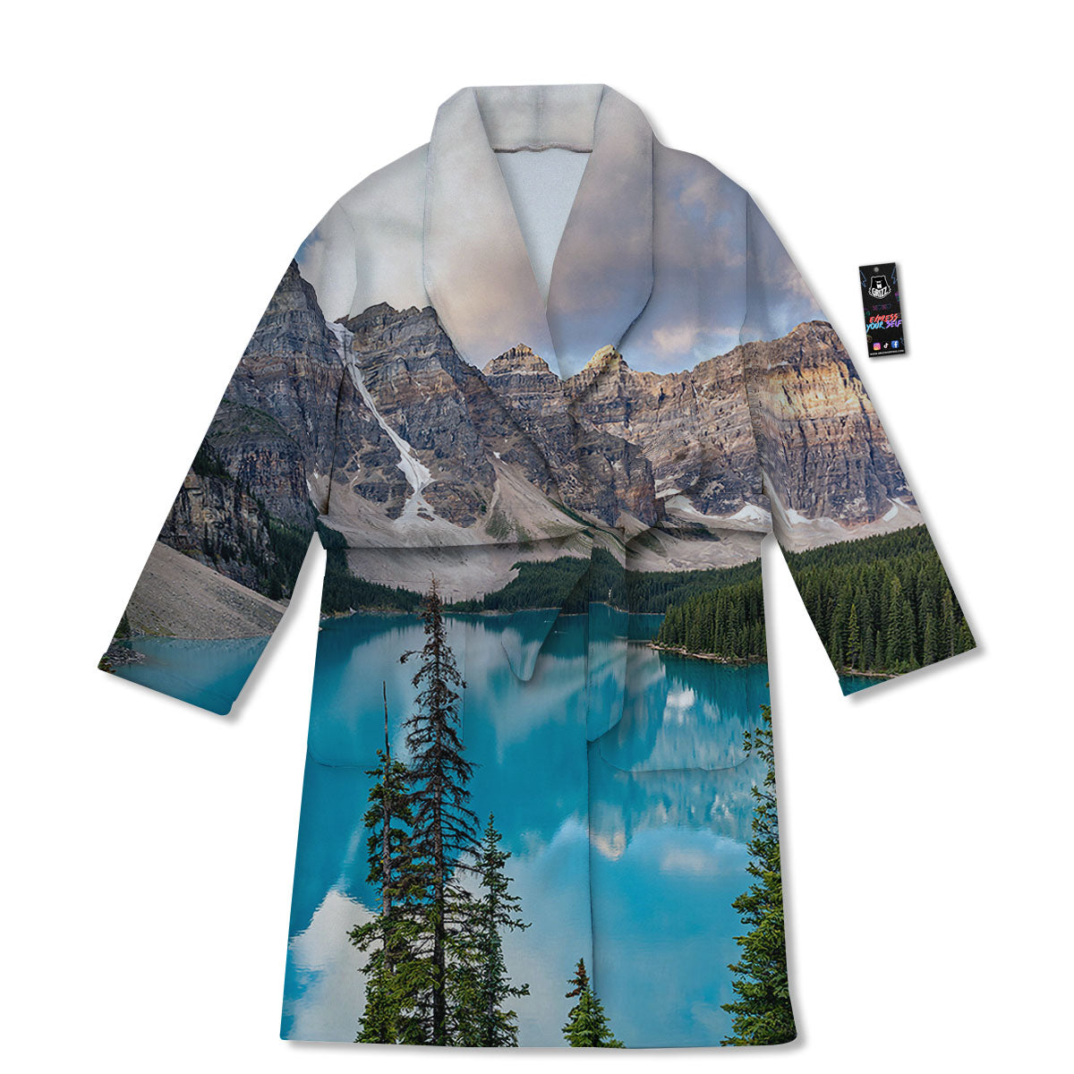 Rocky Mountain Print Bathrobe-grizzshop