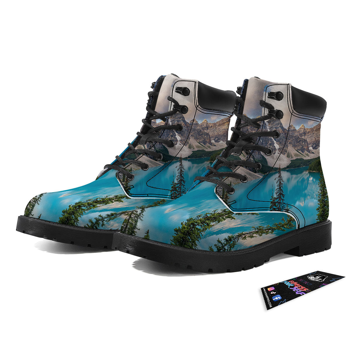Rocky Mountain Print Boots-grizzshop