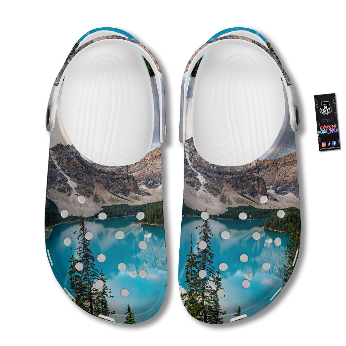 Rocky Mountain Print Clog-grizzshop