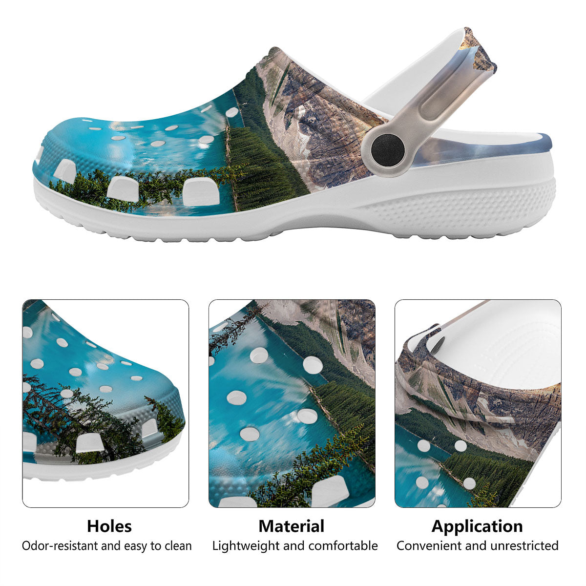 Rocky Mountain Print Clog-grizzshop