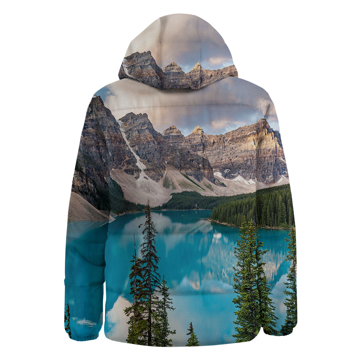Rocky Mountain Print Down Jacket-grizzshop