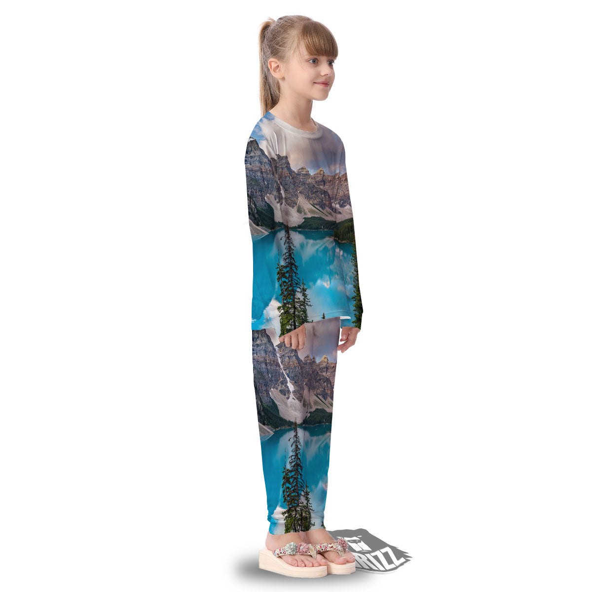 Rocky Mountain Print Kid's Pajamas-grizzshop