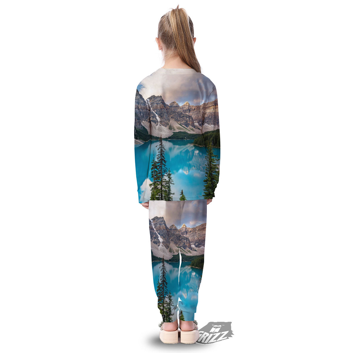Rocky Mountain Print Kid's Pajamas-grizzshop