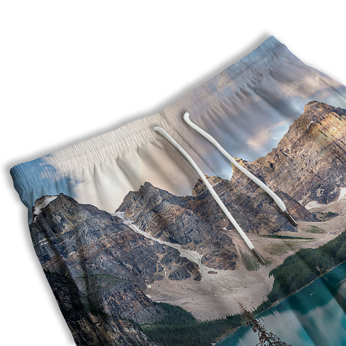 Rocky Mountain Print Men's Athletic Shorts