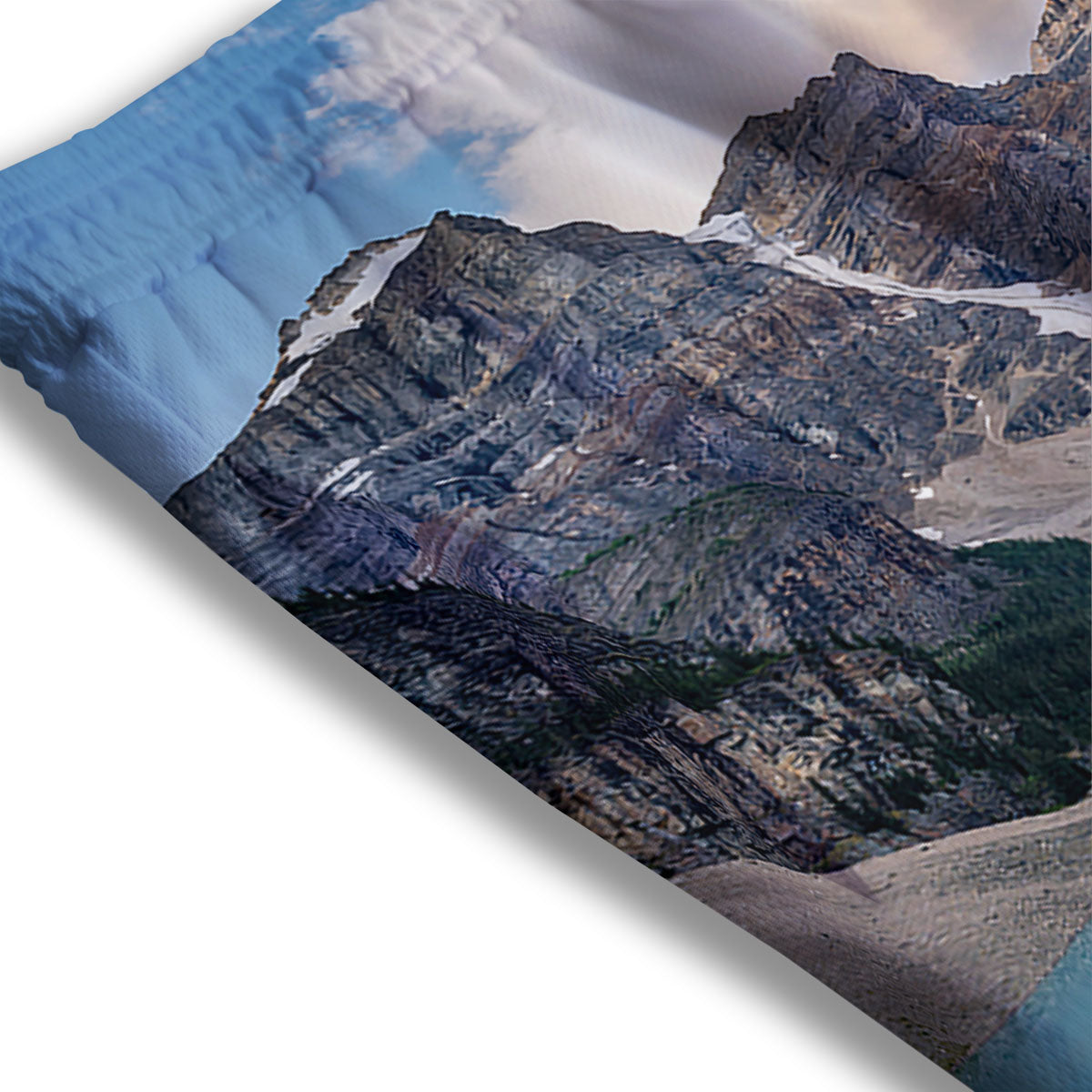 Rocky Mountain Print Mesh Shorts