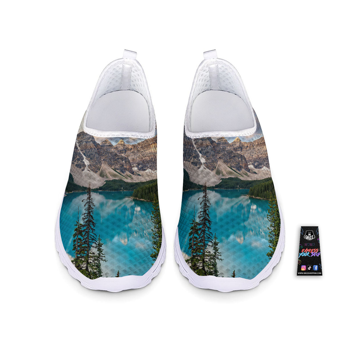 Rocky Mountain Print Nurse Shoes-grizzshop