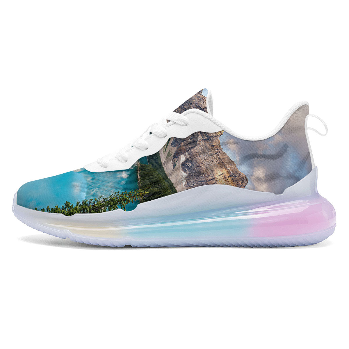 Rocky Mountain Print Running Sneakers-grizzshop