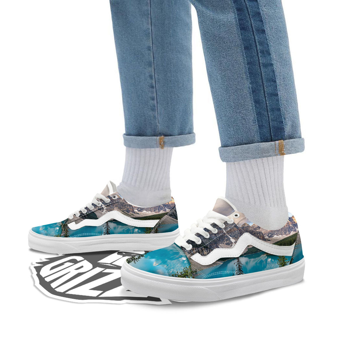 Rocky Mountain Print Skate Shoes-grizzshop