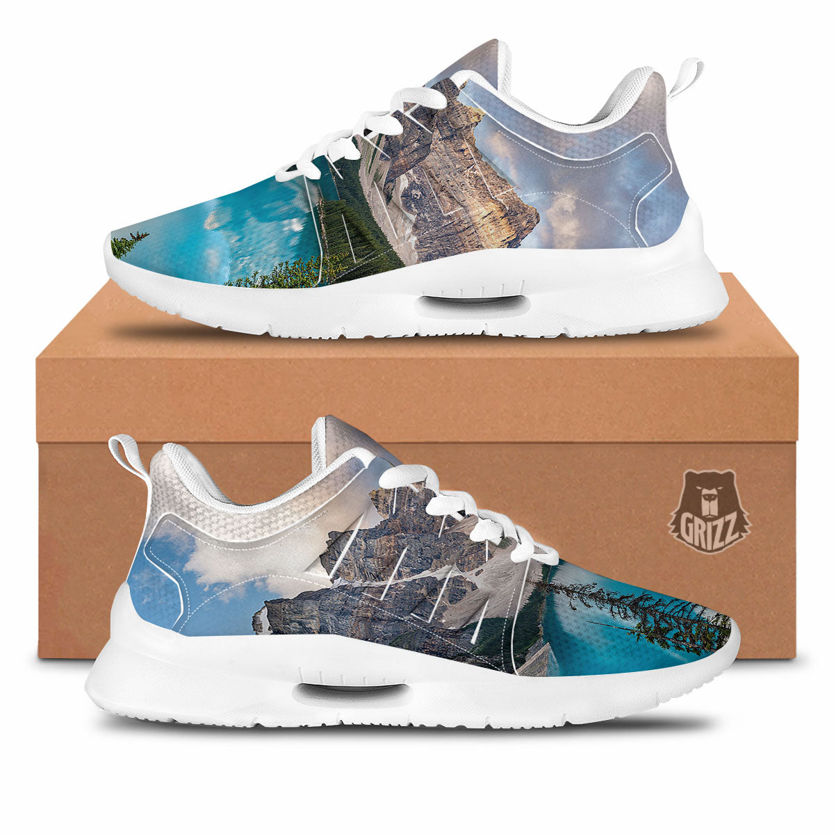 Rocky Mountain Print Tennis Shoes-grizzshop