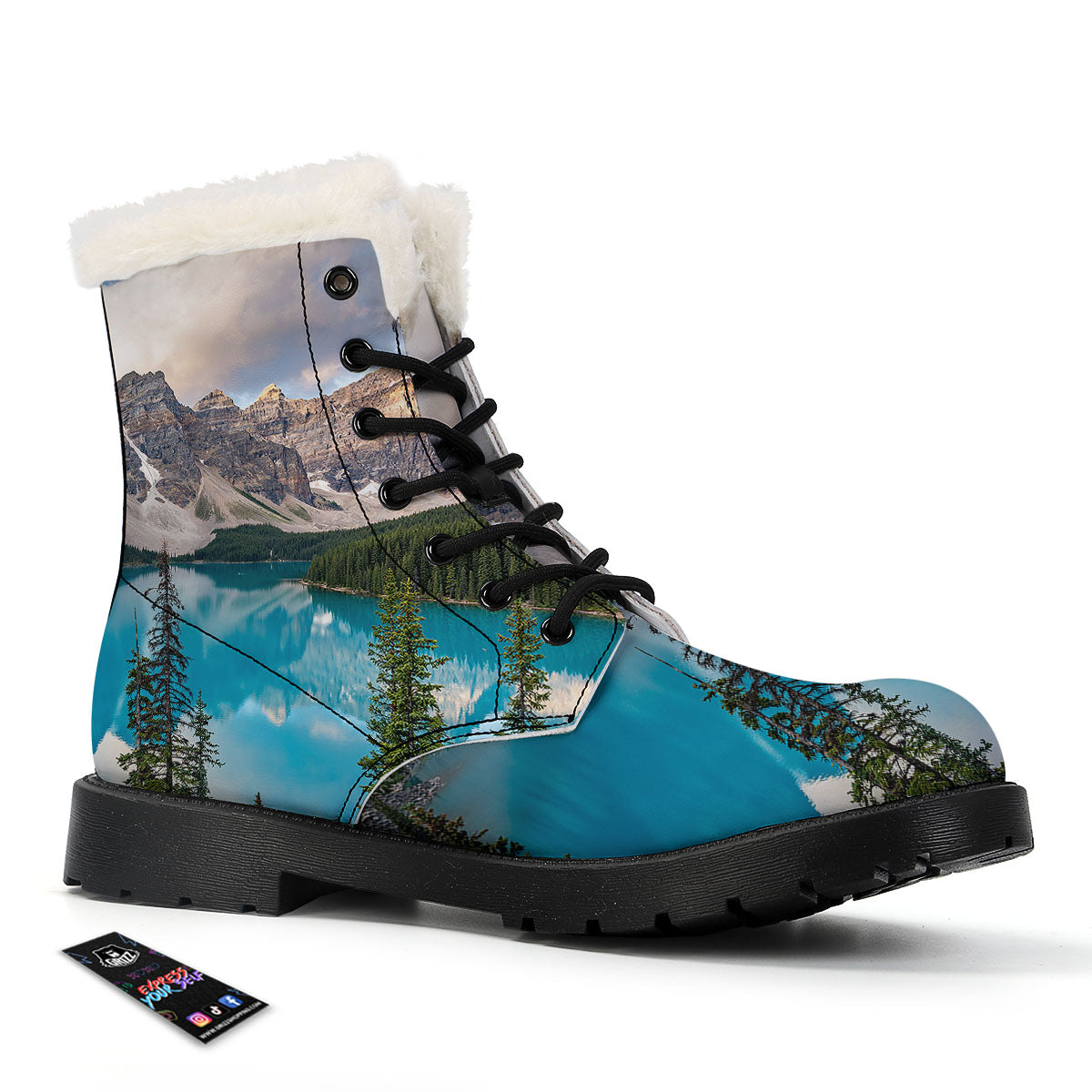 Rocky Mountain Print Winter Boots-grizzshop