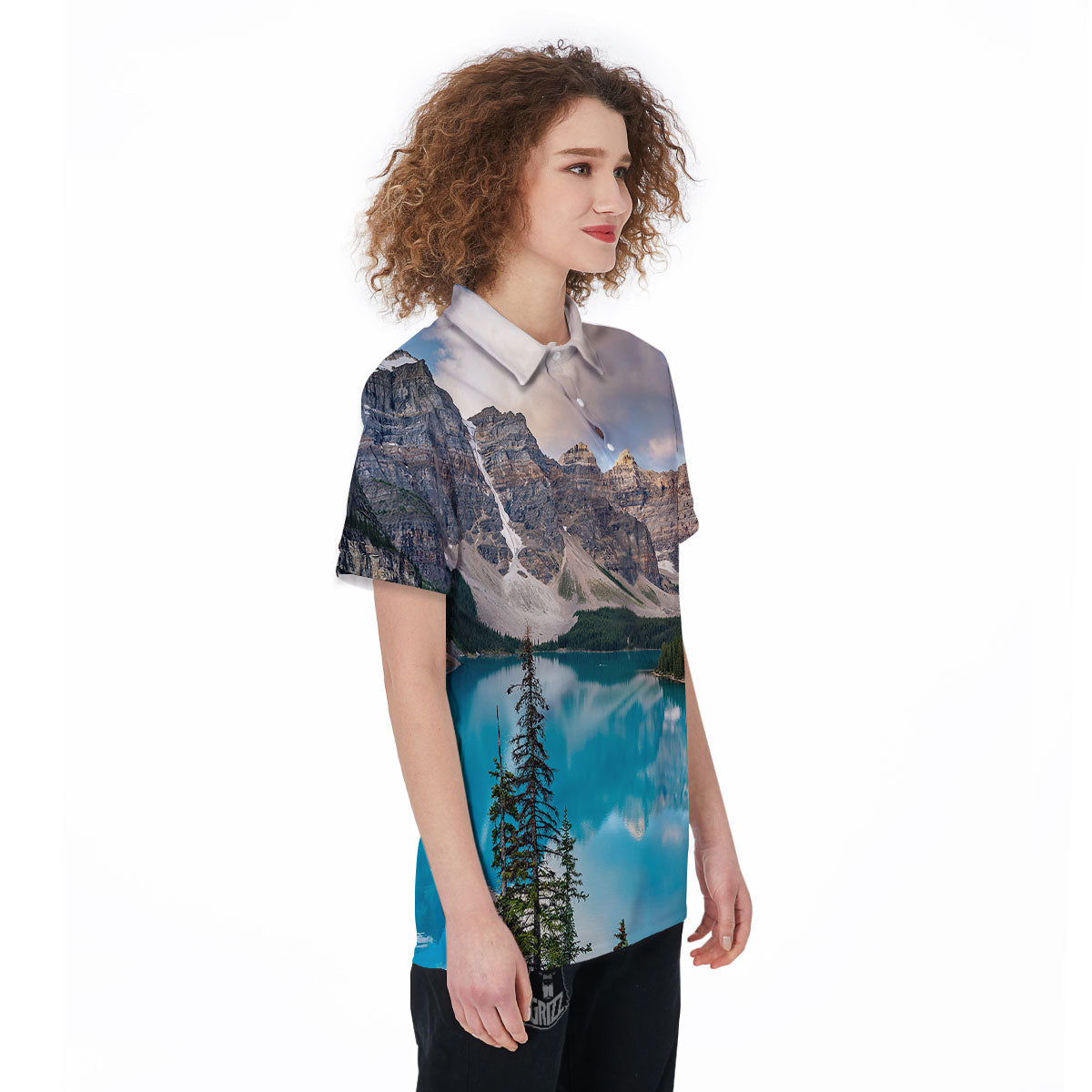 Rocky Mountain Print Women's Golf Shirts-grizzshop