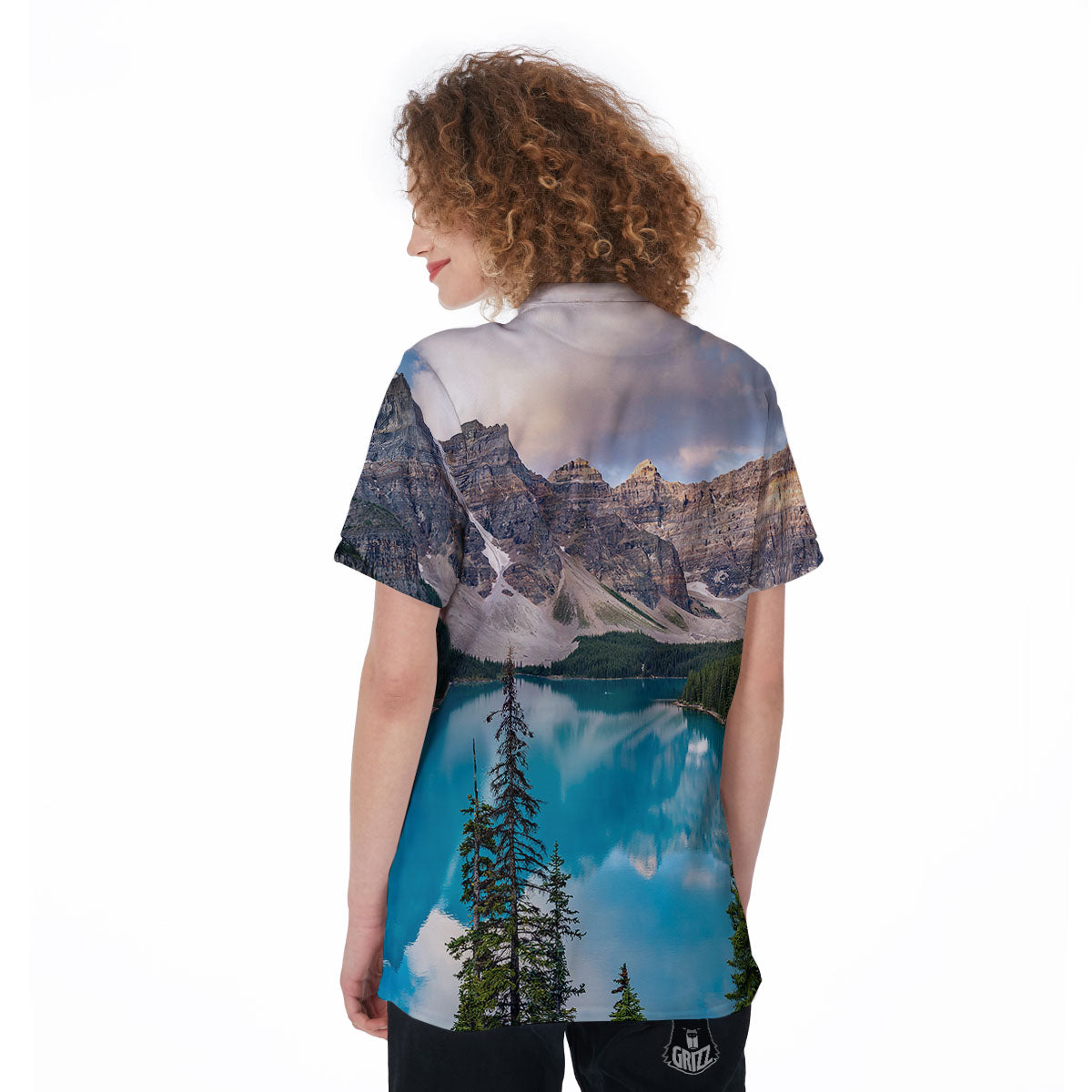 Rocky Mountain Print Women's Golf Shirts-grizzshop