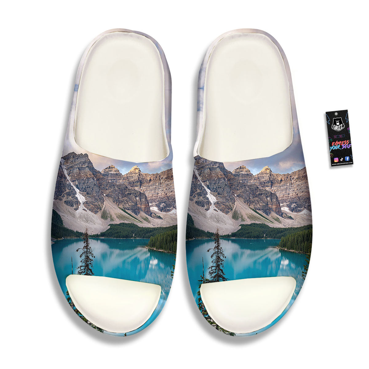 Rocky Mountain Print Sandals-grizzshop