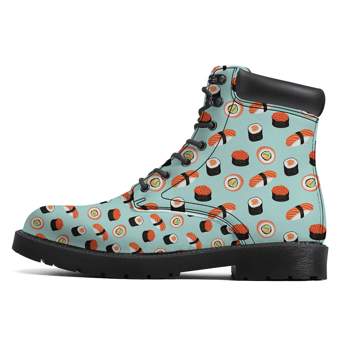 Rolls And Japanese Sushi Print Pattern Boots-grizzshop