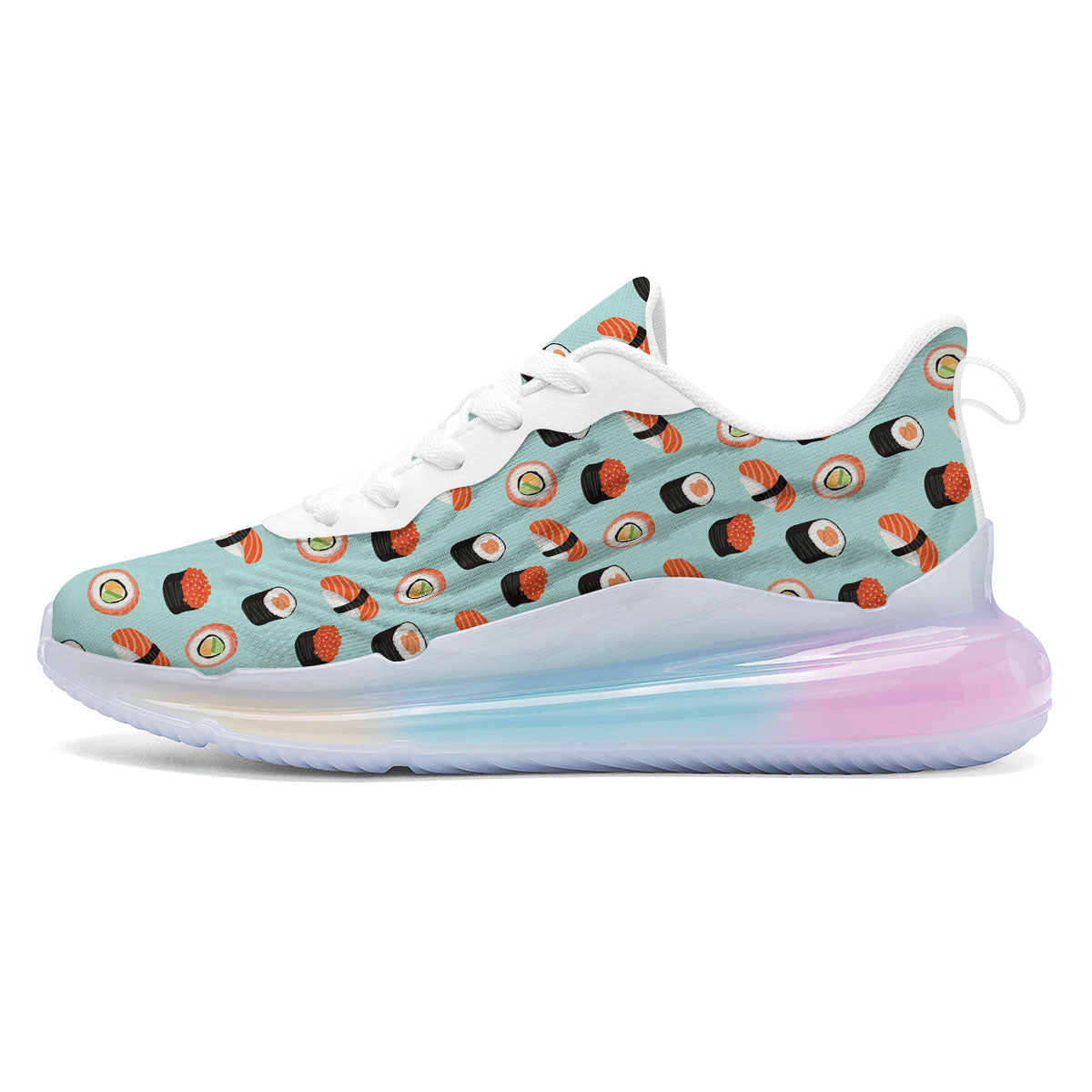 Rolls And Japanese Sushi Print Pattern Running Sneakers-grizzshop