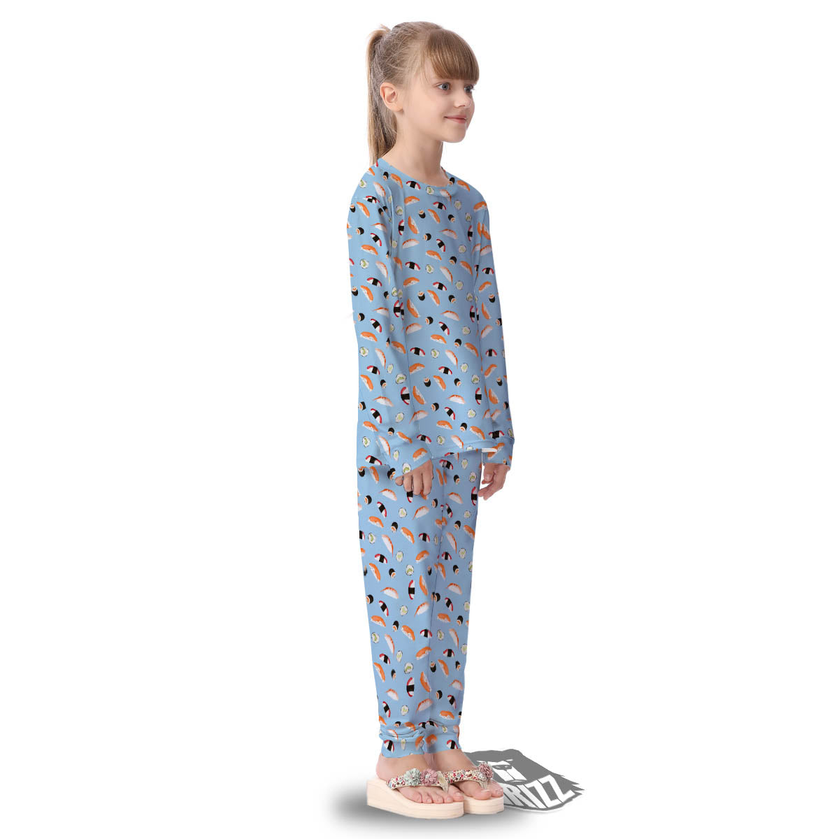 Rolls And Sushi Colorful Print Pattern Kid's Pajamas-grizzshop