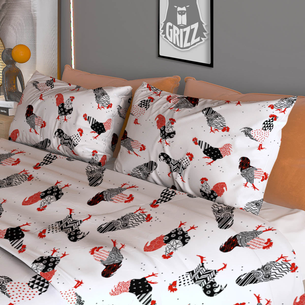 Pot Leaf Green Print Pattern Duvet Cover Bedding Set