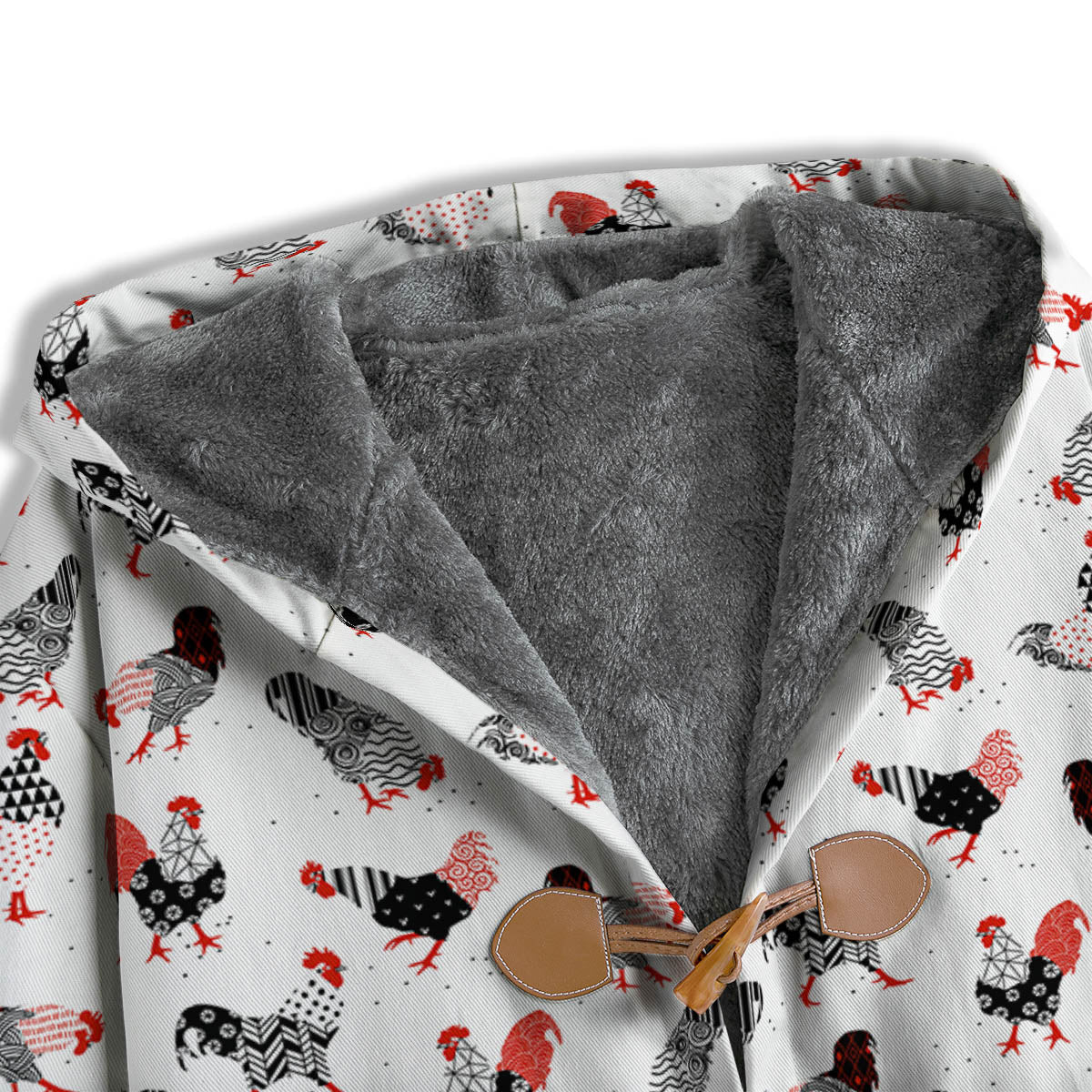 Rooster Chinese Print Pattern Men's Windbreaker Jacket-grizzshop