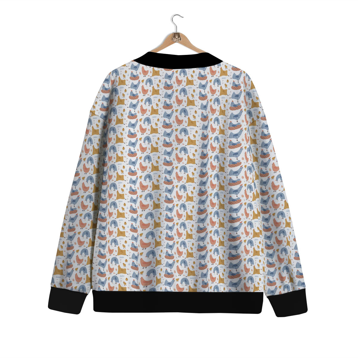 Rooster Colorful Print Pattern Cardigan-grizzshop