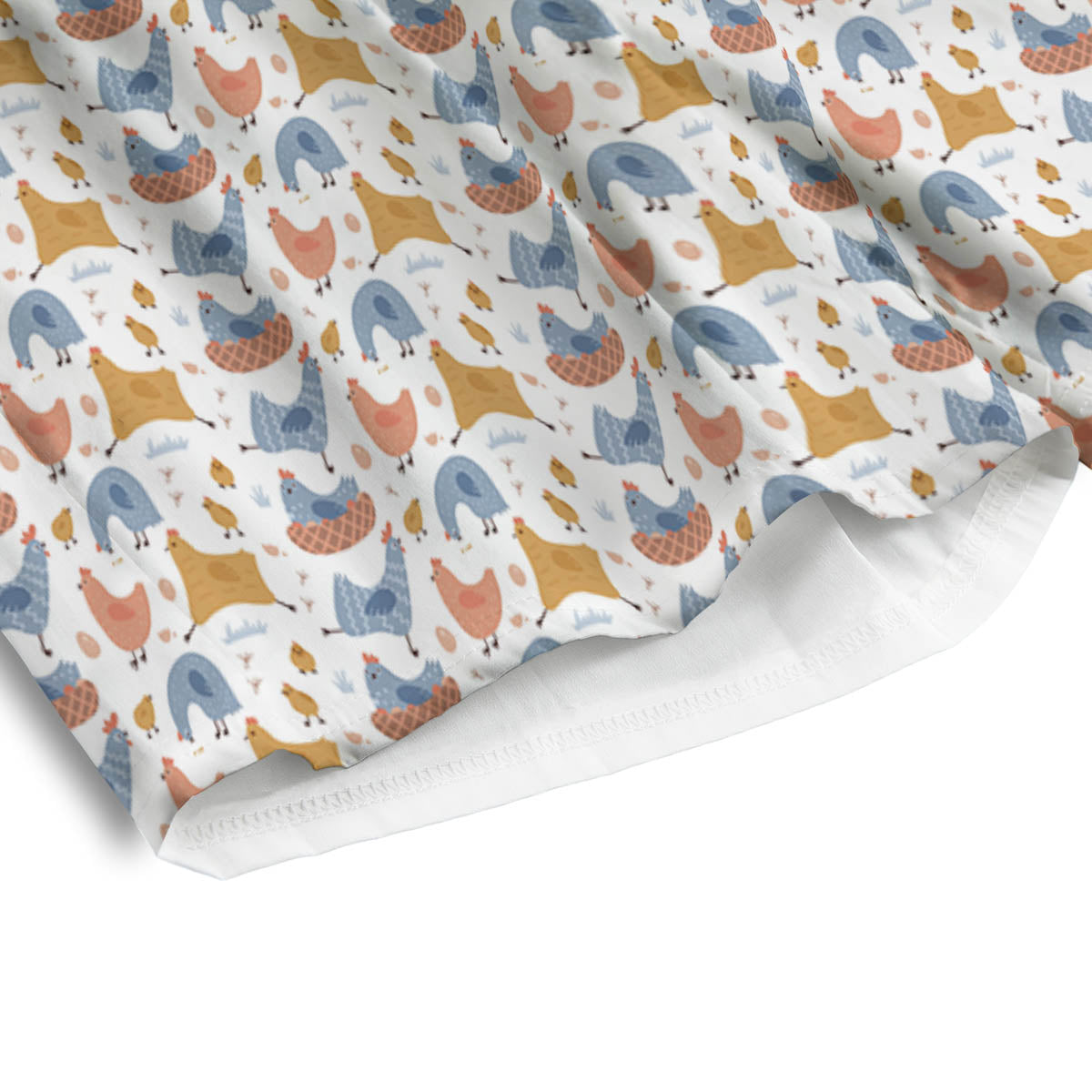 Rooster Colorful Print Pattern Men's Athletic Shorts