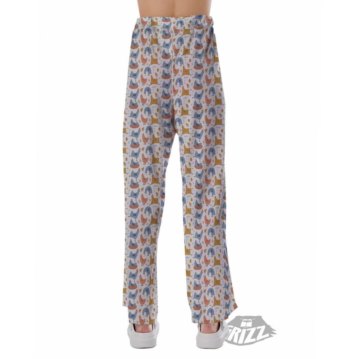 Rooster Colorful Print Pattern Pajama Pants-grizzshop
