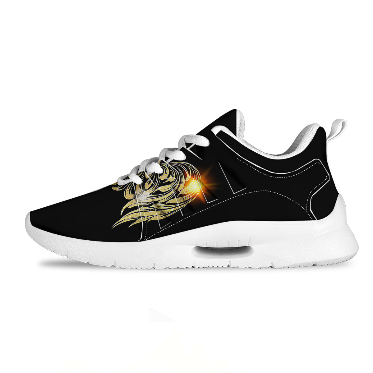 Rooster Golden Print Tennis Shoes-grizzshop