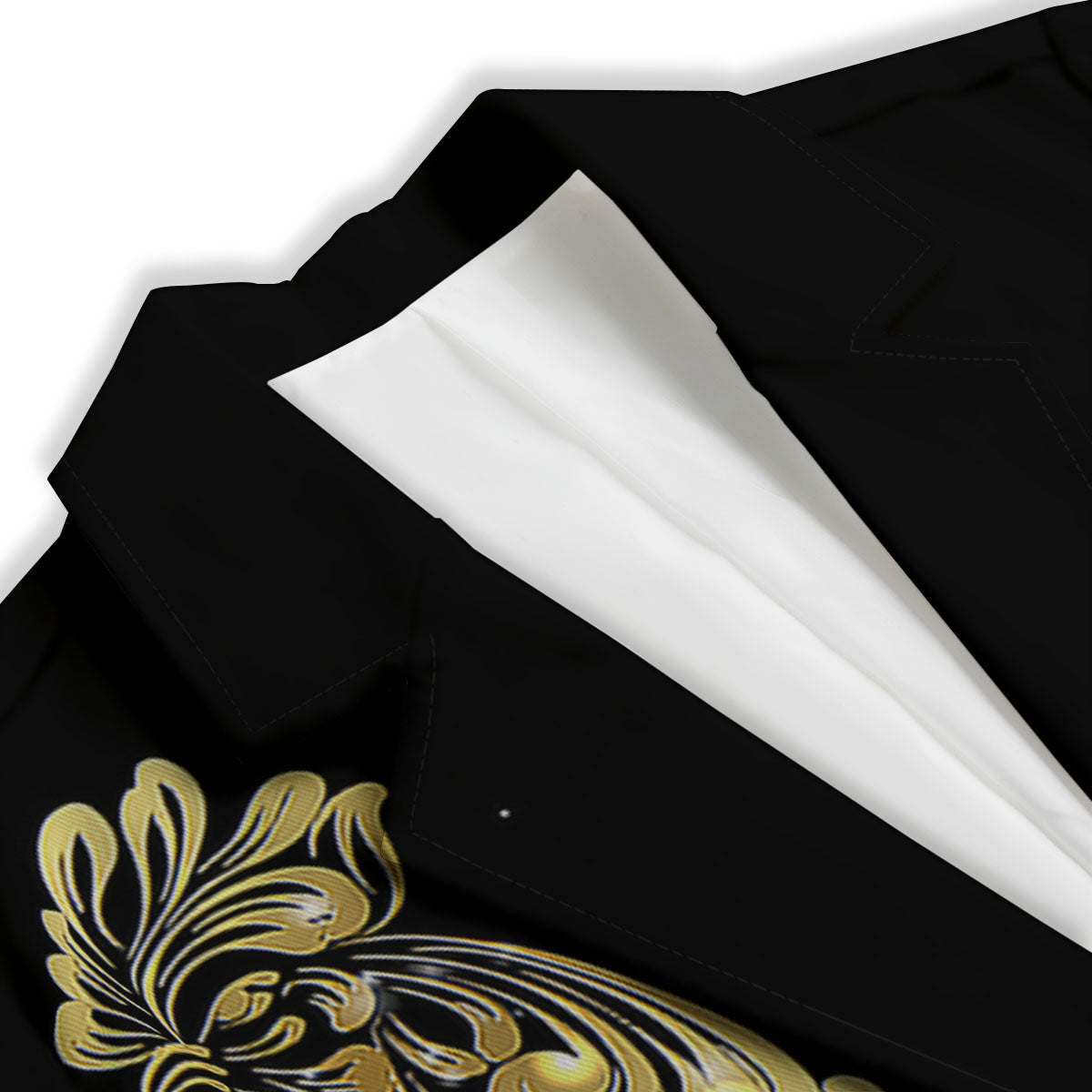 Rooster Golden Print Women's Blazer-grizzshop