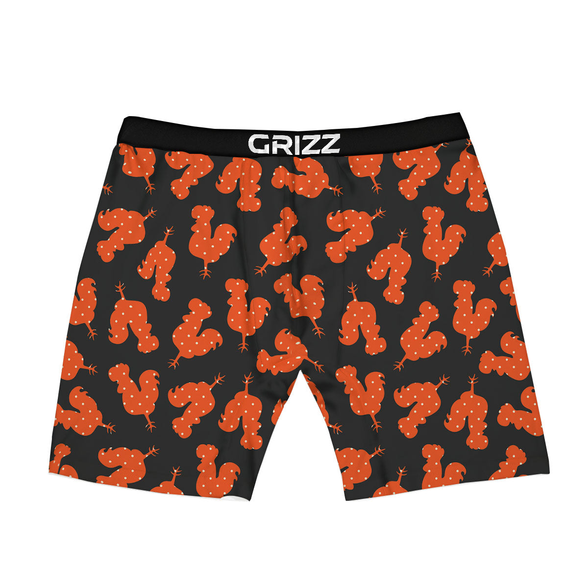 Rooster Polka Dot Print Pattern Boxer Briefs-grizzshop