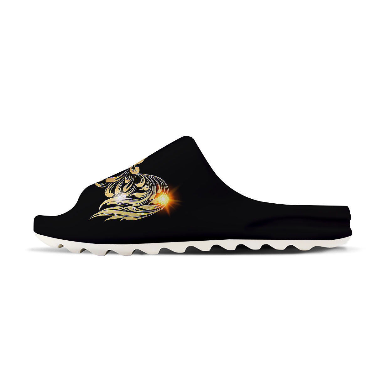 Rooster Golden Print Sandals-grizzshop