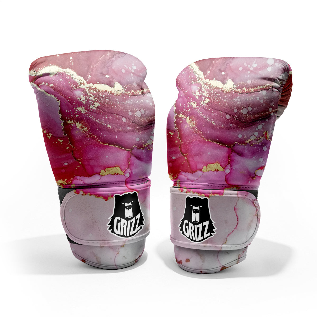 Rose Gold Marble Print Pro Boxing Glove