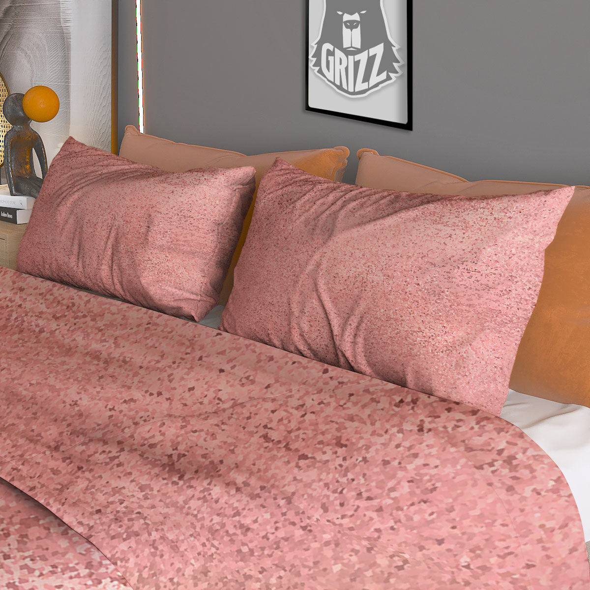 Rose Valentine's Day Print Pattern Duvet Cover Bedding Set