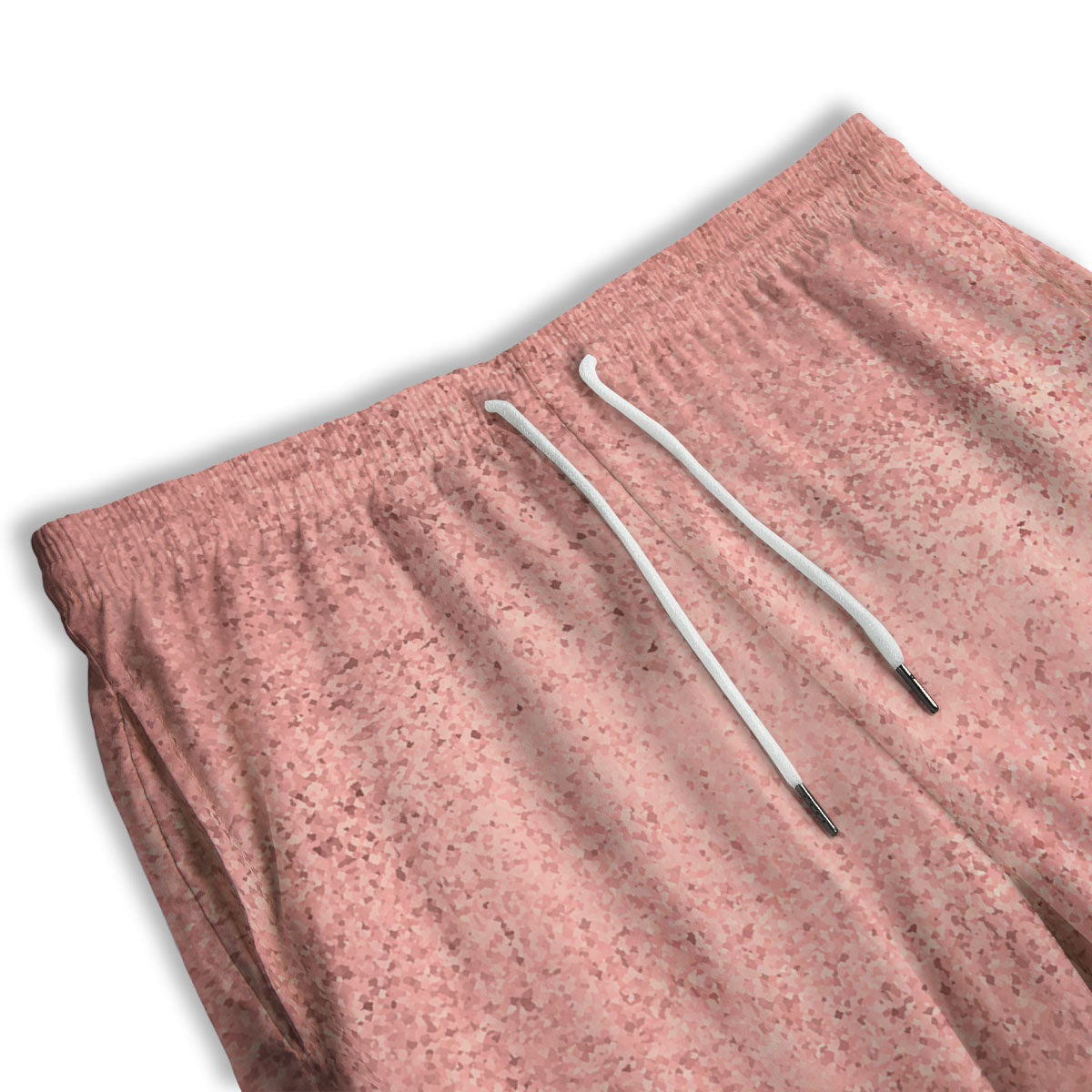 Rose Gold Texture Print Men's Athletic Shorts