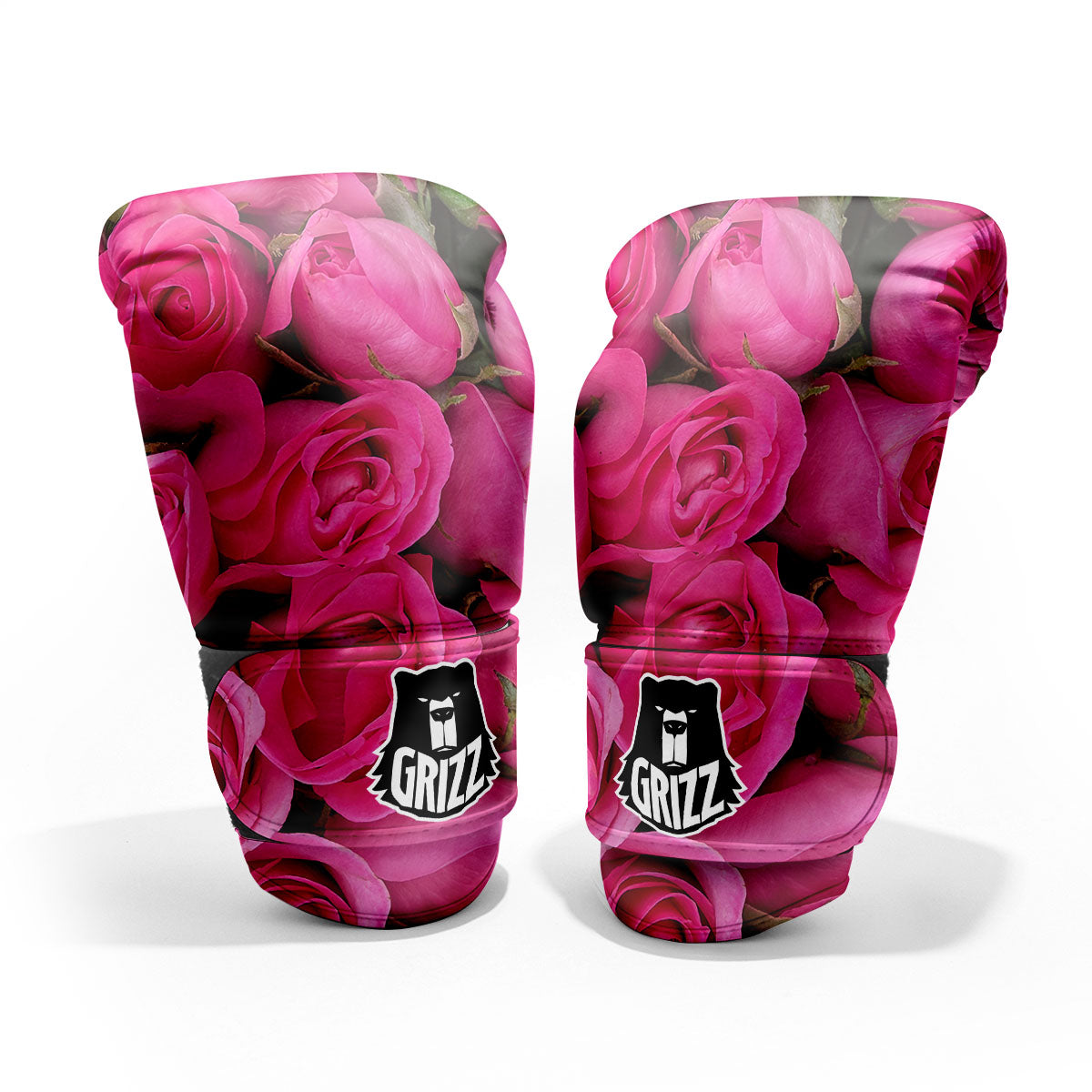 Rose Hot Pink Print Pro Boxing Glove
