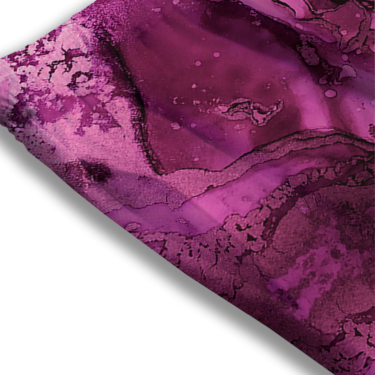 Rose Kaleidoscope Pink Print Mesh Shorts
