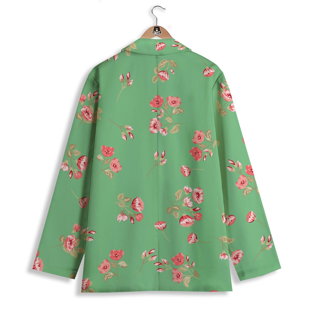 Rose Petals Print Pattern Women's Blazer-grizzshop