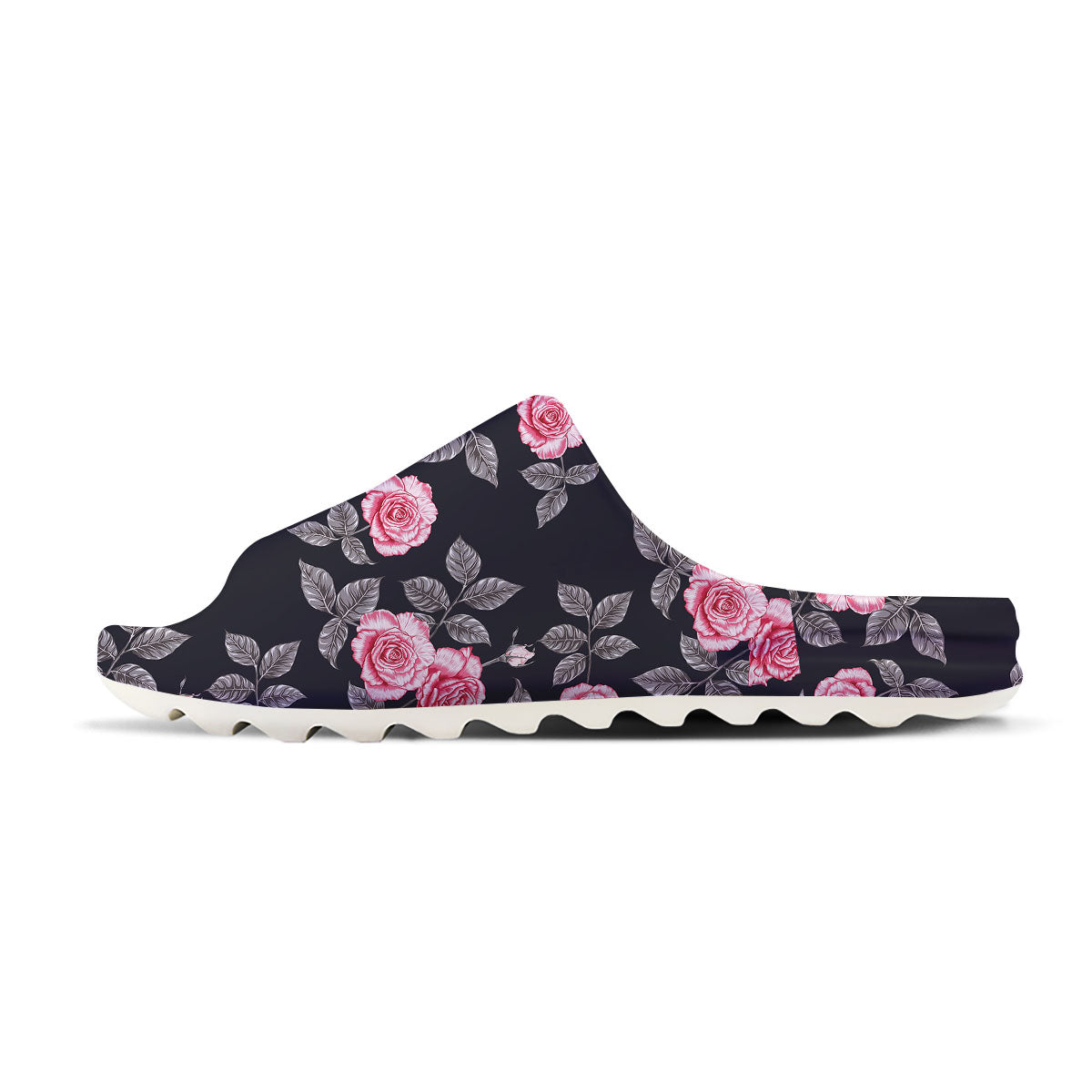 Rose Pink Print Pattern Sandals-grizzshop